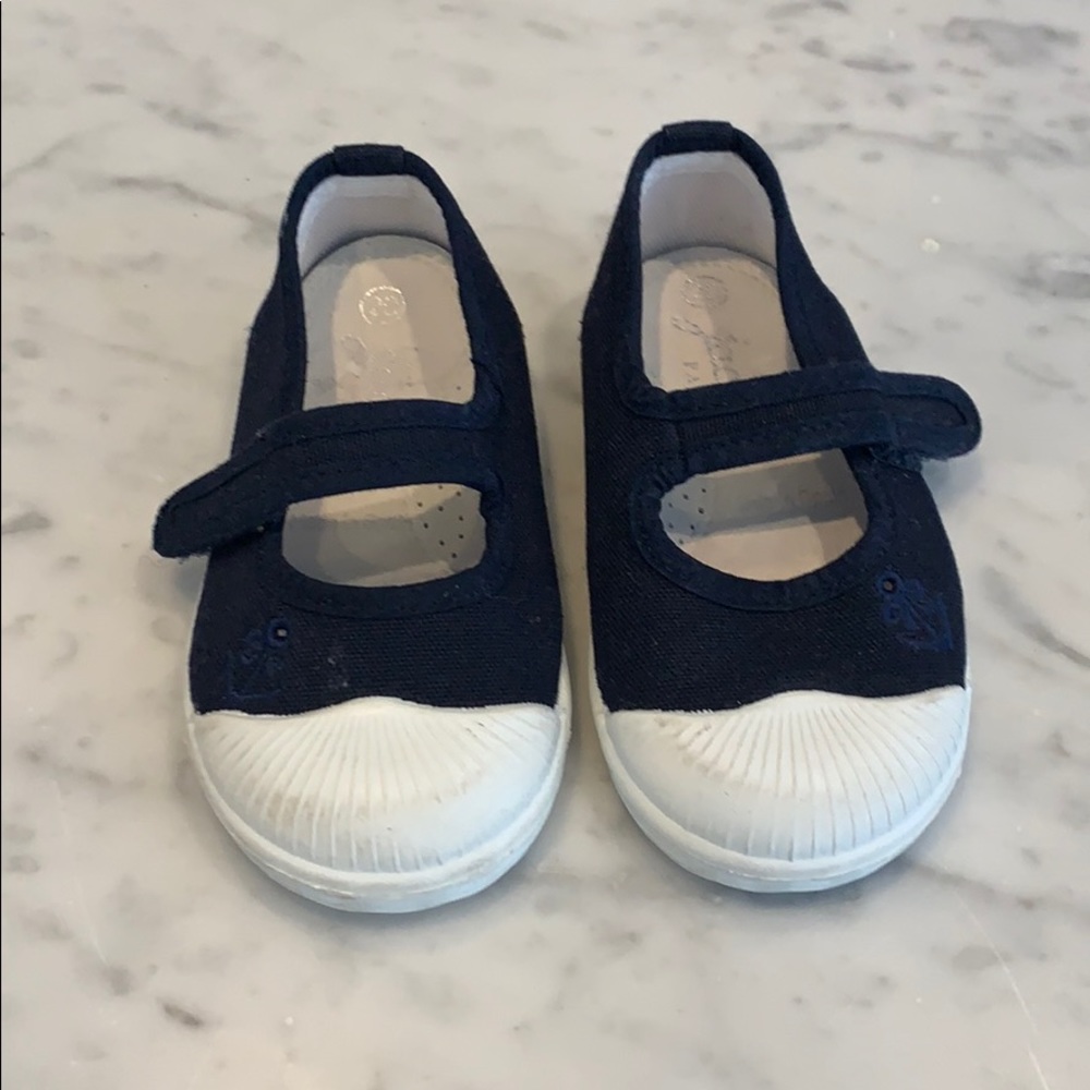 Jacadi size 20 navy baby/toddler shoes